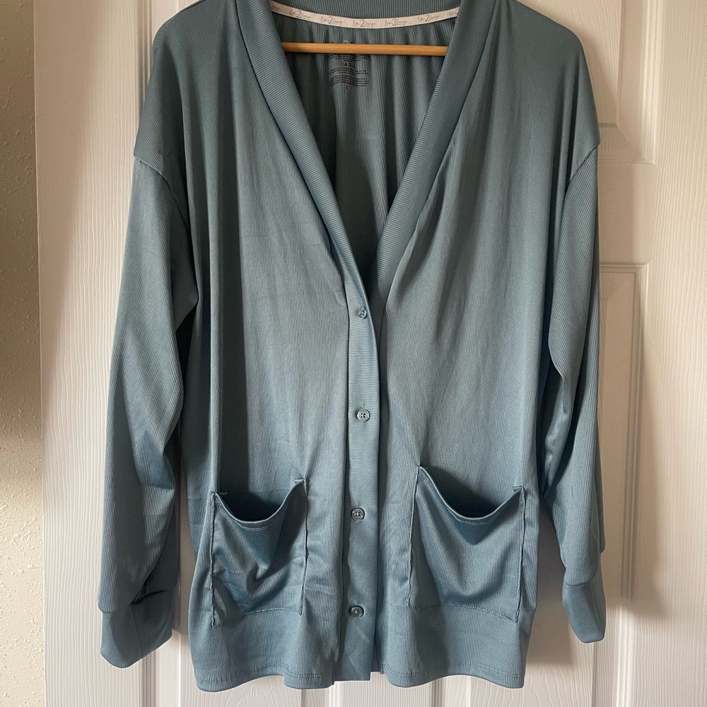 Live 2 Lounge Cozy Blue Women's Pajama Set - Picture 3 of 10